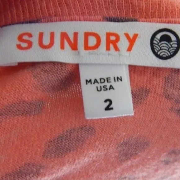 Sundry Leopard Shrunken Tee - Picture 3 of 4